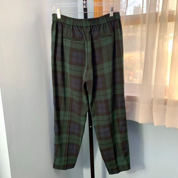 J. Crew Factory Jamie Black Watch Plaid Pants Size 8 - Picture 5 of 6